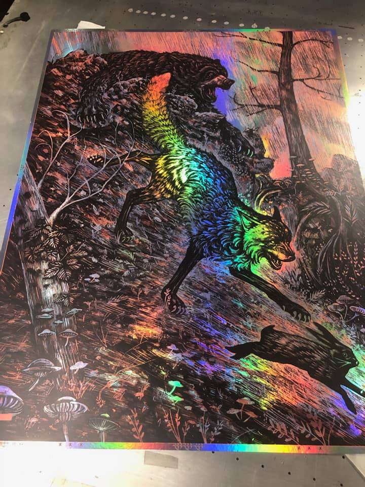 The Chase - Rainbow Foil Variant - Mad Duck Posters