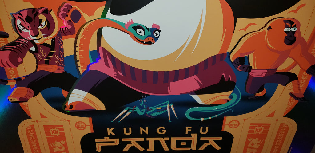 Kung Fu Panda - Rainbow Scroll Foil Variant - Mad Duck Posters