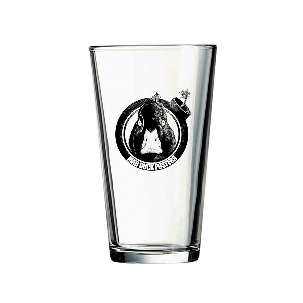 Mad Duck Logo Pint Glass - Mad Duck Posters