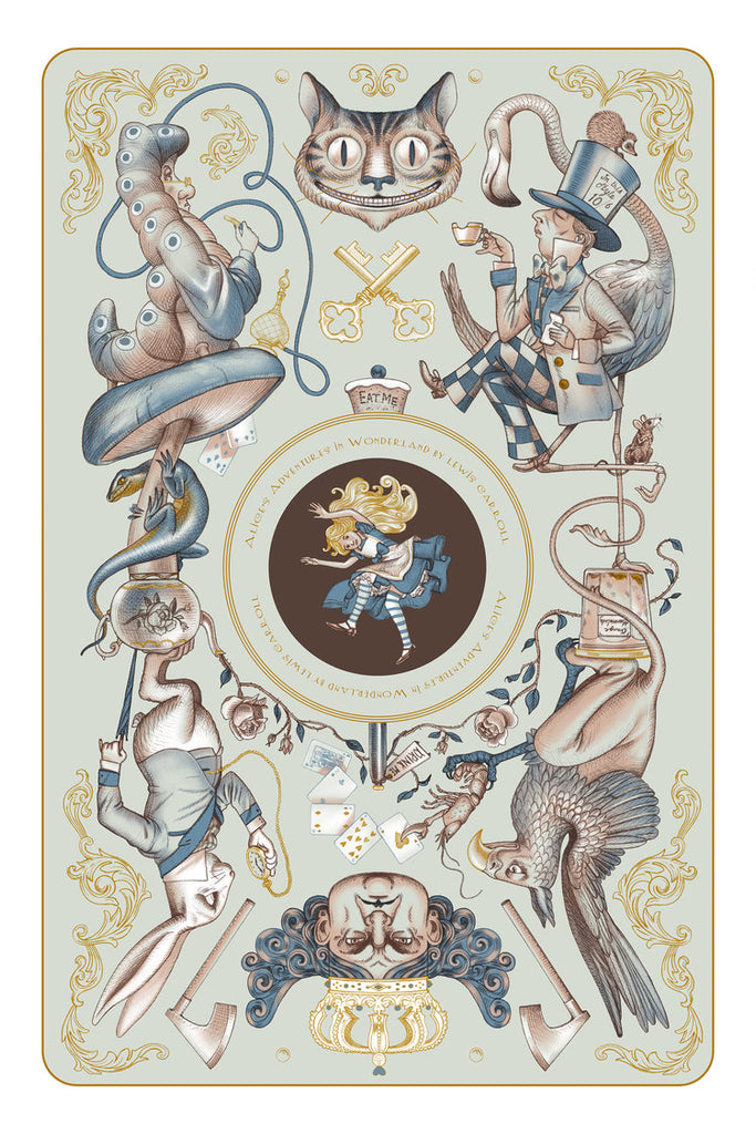 Alice’s Adventures In Wonderland - Blue Edition - Mad Duck Posters