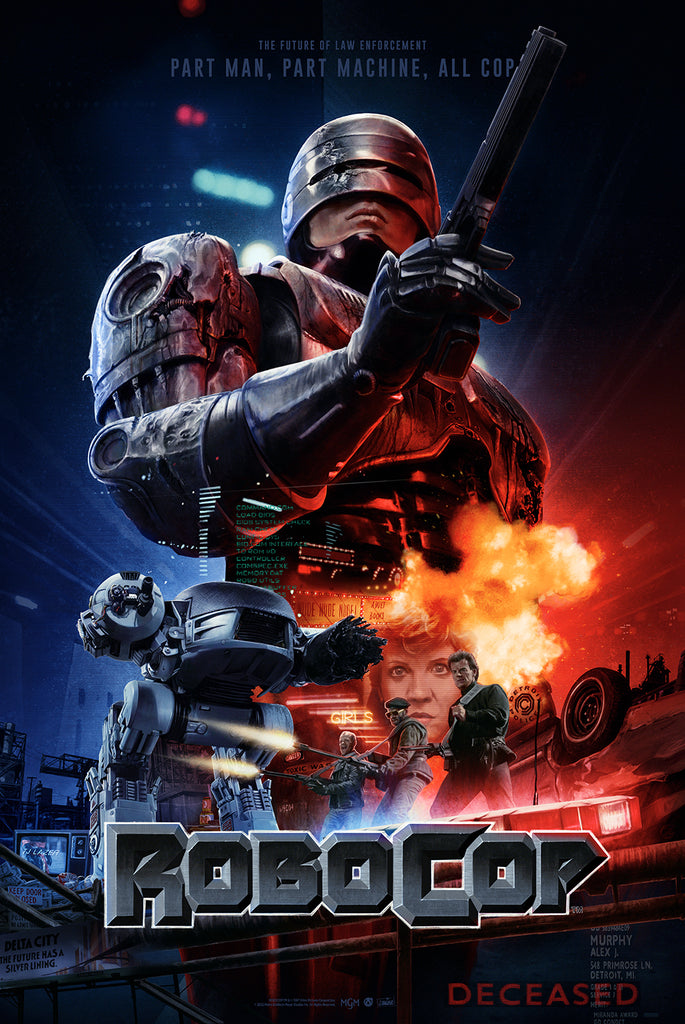 Robocop - Battle Damage Variant - Mad Duck Posters