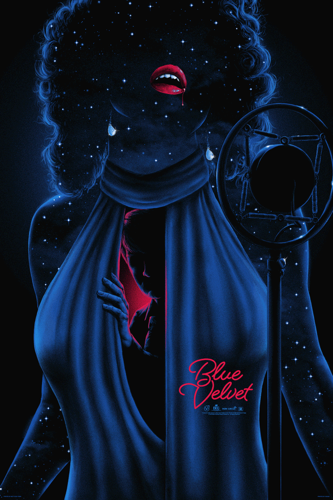 Blue Velvet - Silver Foil Variant - Mad Duck Posters