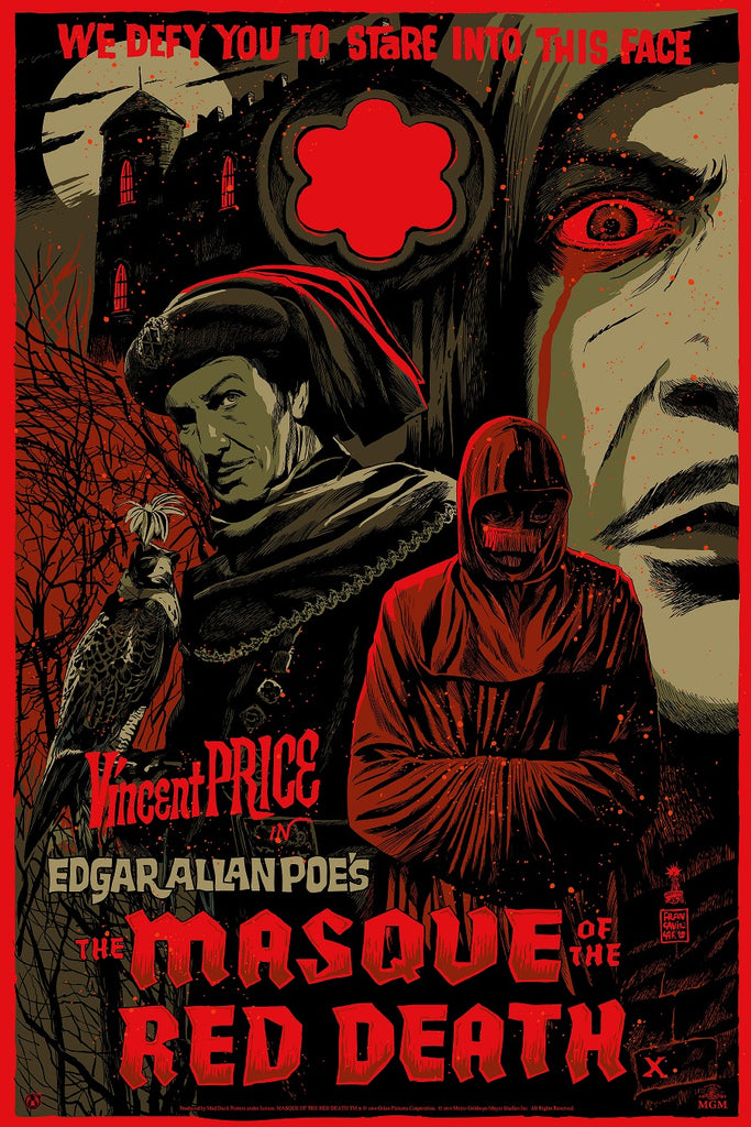 The Masque Of The Red Death - Blood Splatter Red Foil Variant - Mad Duck Posters