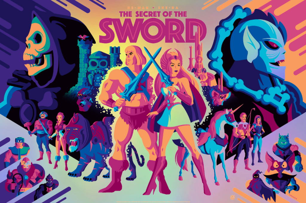 The Secret Of The Sword - Rainbow Foil - Mad Duck Posters