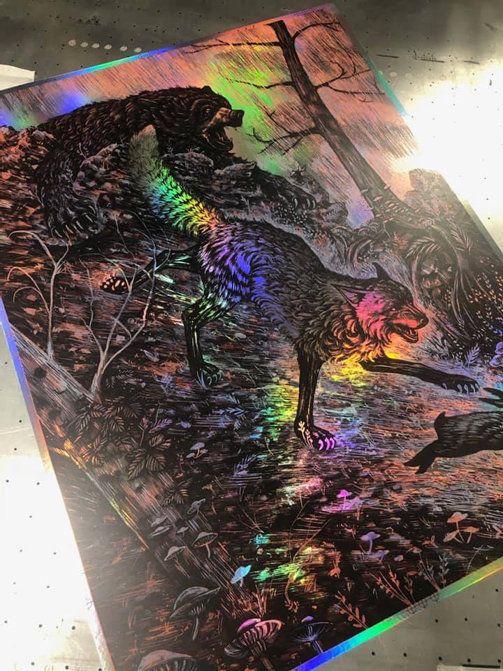 The Chase - Rainbow Foil Variant - Mad Duck Posters