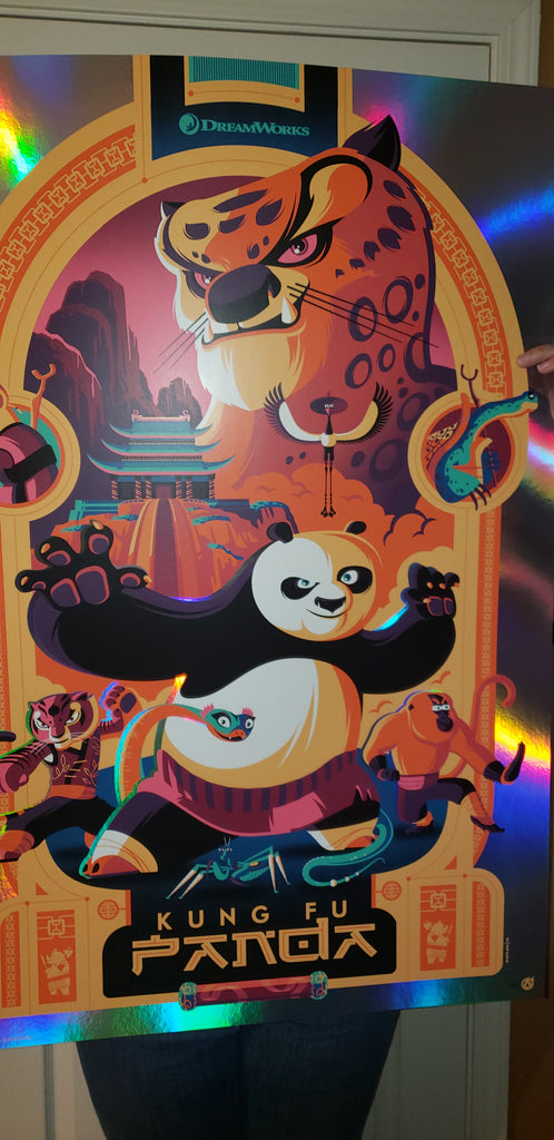 Kung Fu Panda - Rainbow Scroll Foil Variant - Mad Duck Posters