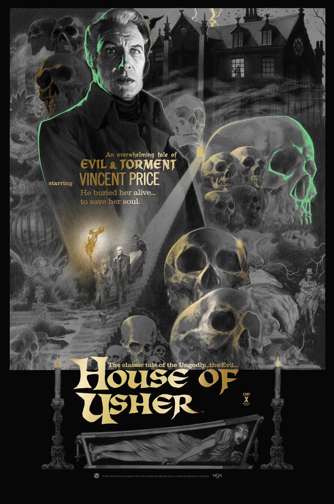 House Of Usher - Madness Of Usher Foil - Mad Duck Posters
