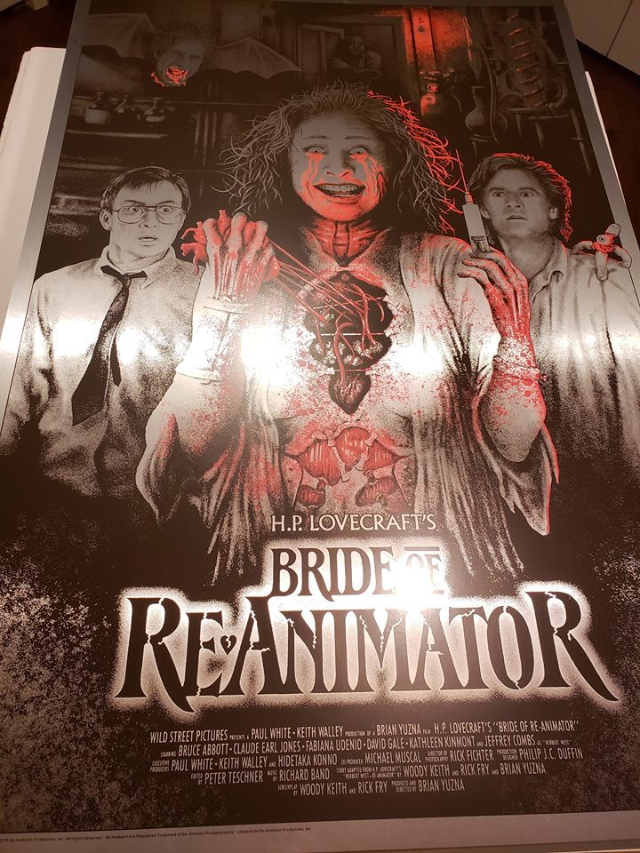 Bride of Re-Animator - Crimson Tears - Silver Foil Variant - Mad Duck Posters