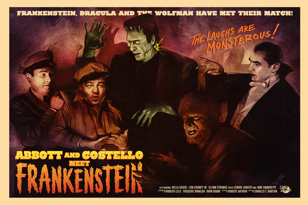 Abbott & Costello Meet Frankenstein - Mad Duck Posters