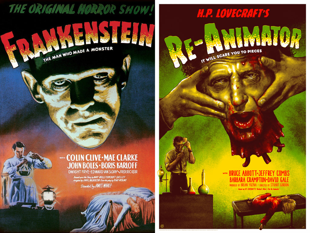 Re-Animator - Frankenstein Homage - Mad Duck Posters