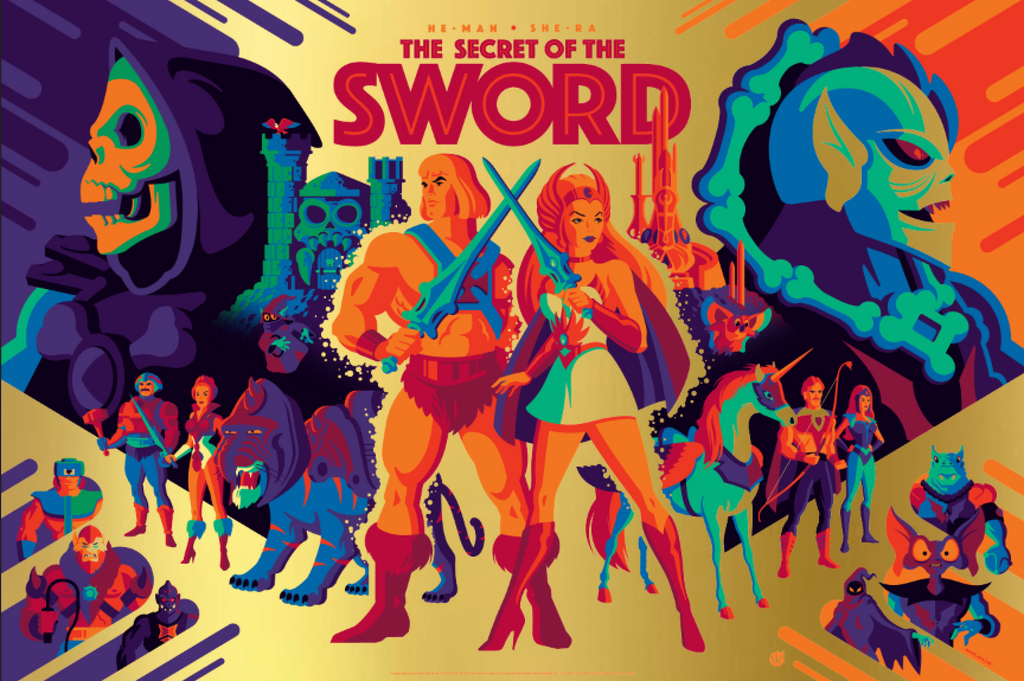 The Secret Of The Sword - Gold Foil - Mad Duck Posters