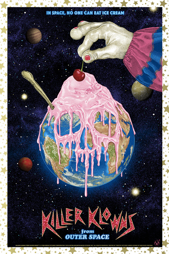 Killer Klowns From Outer Space - Gold Variant - Mad Duck Posters