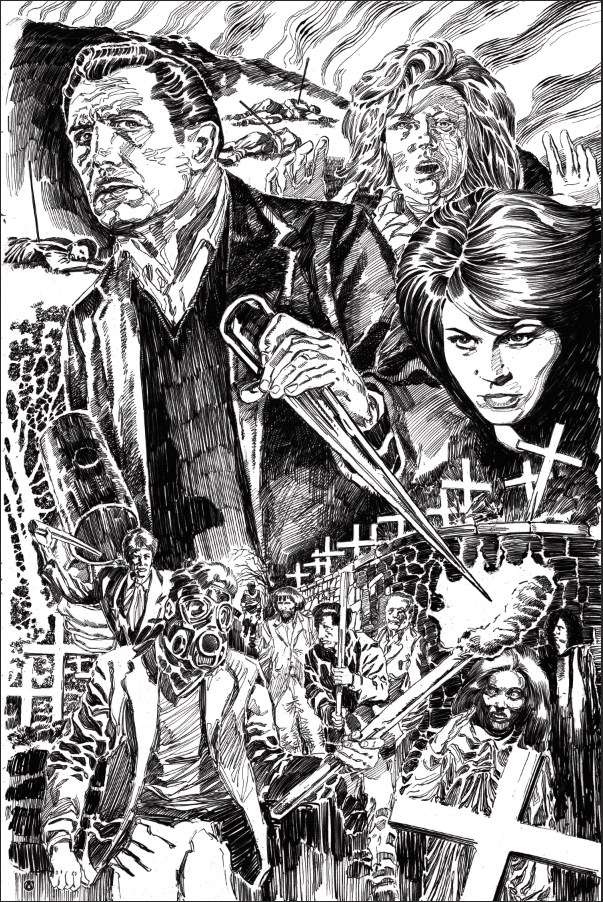 The Last Man On Earth - Silver Metallic Pencil Linework Variant - Mad Duck Posters