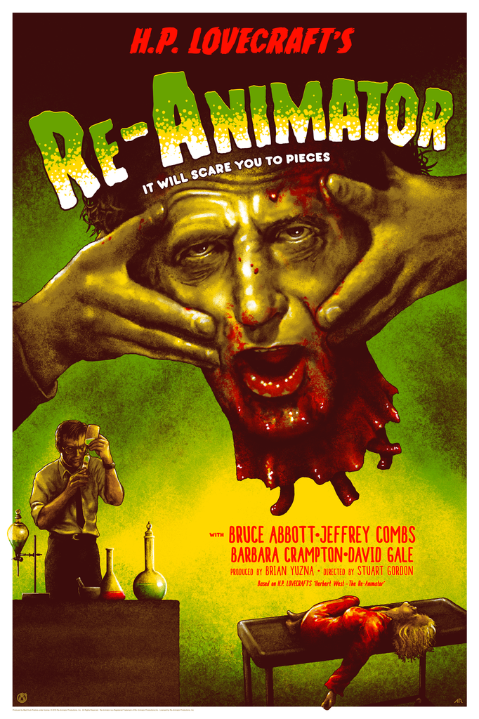 Re-Animator - Frankenstein Homage - Mad Duck Posters