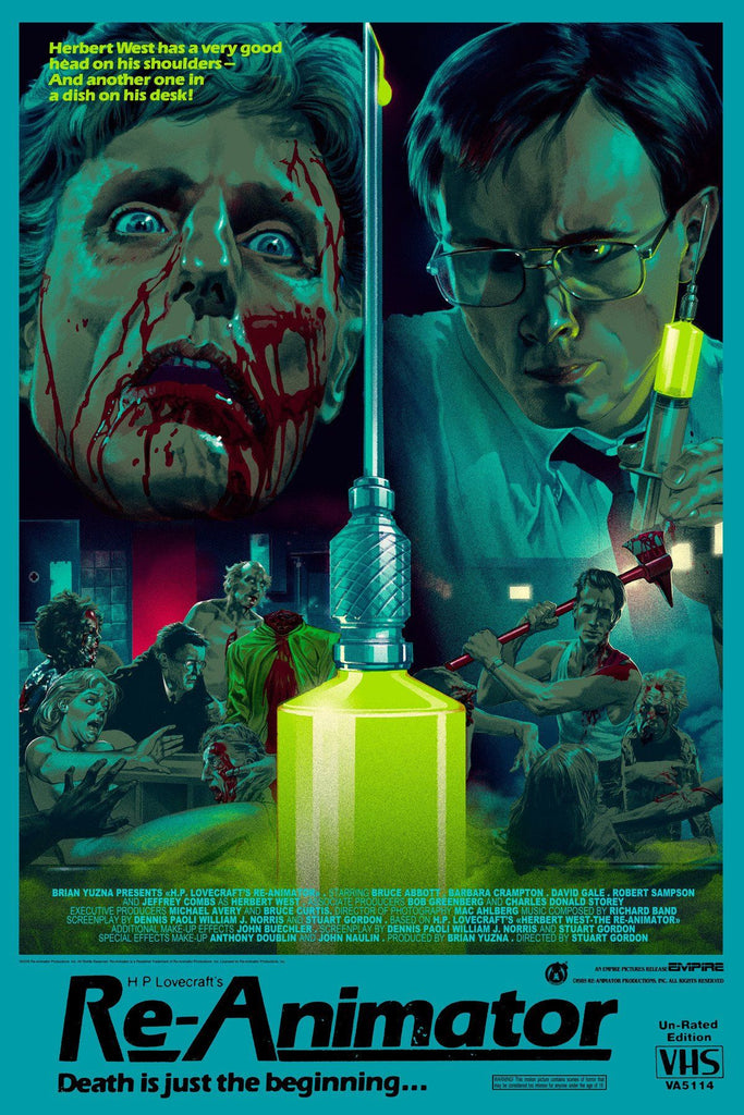 Re-Animator - VHS Variant - Mad Duck Posters