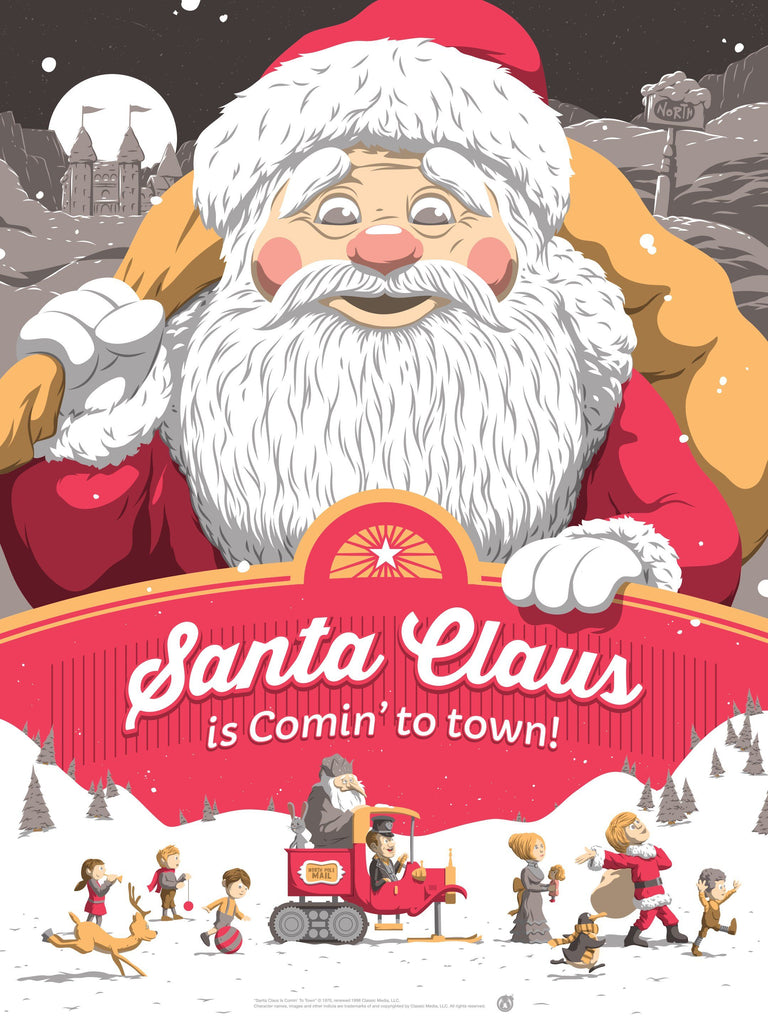 Santa Claus Is Coming To Town - Variant - Mad Duck Posters