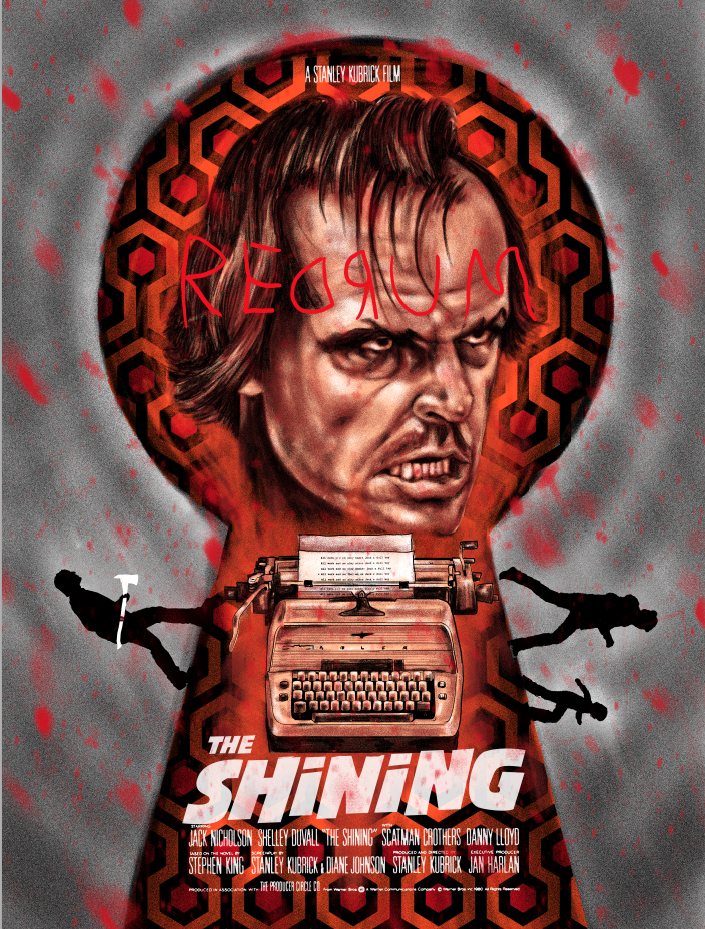 The Shining - Redrum Variant - Mad Duck Posters