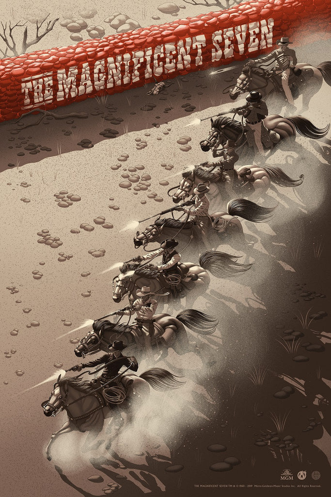 Magnificent Seven - Brick Red variant - Mad Duck Posters